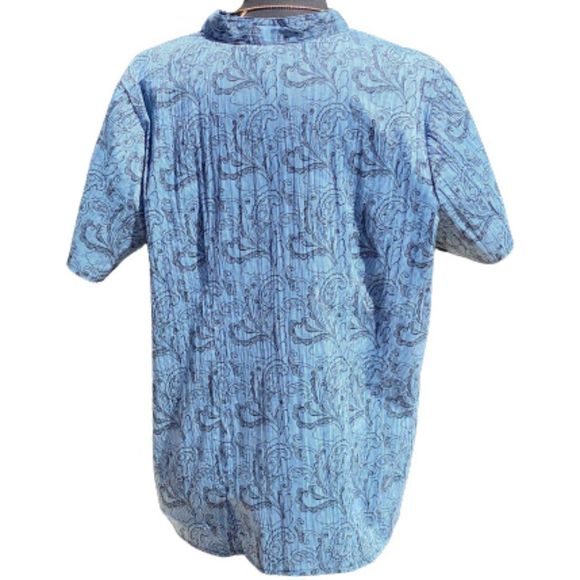 Fred David Woman blue & white top size 1X - Picture 2 of 3